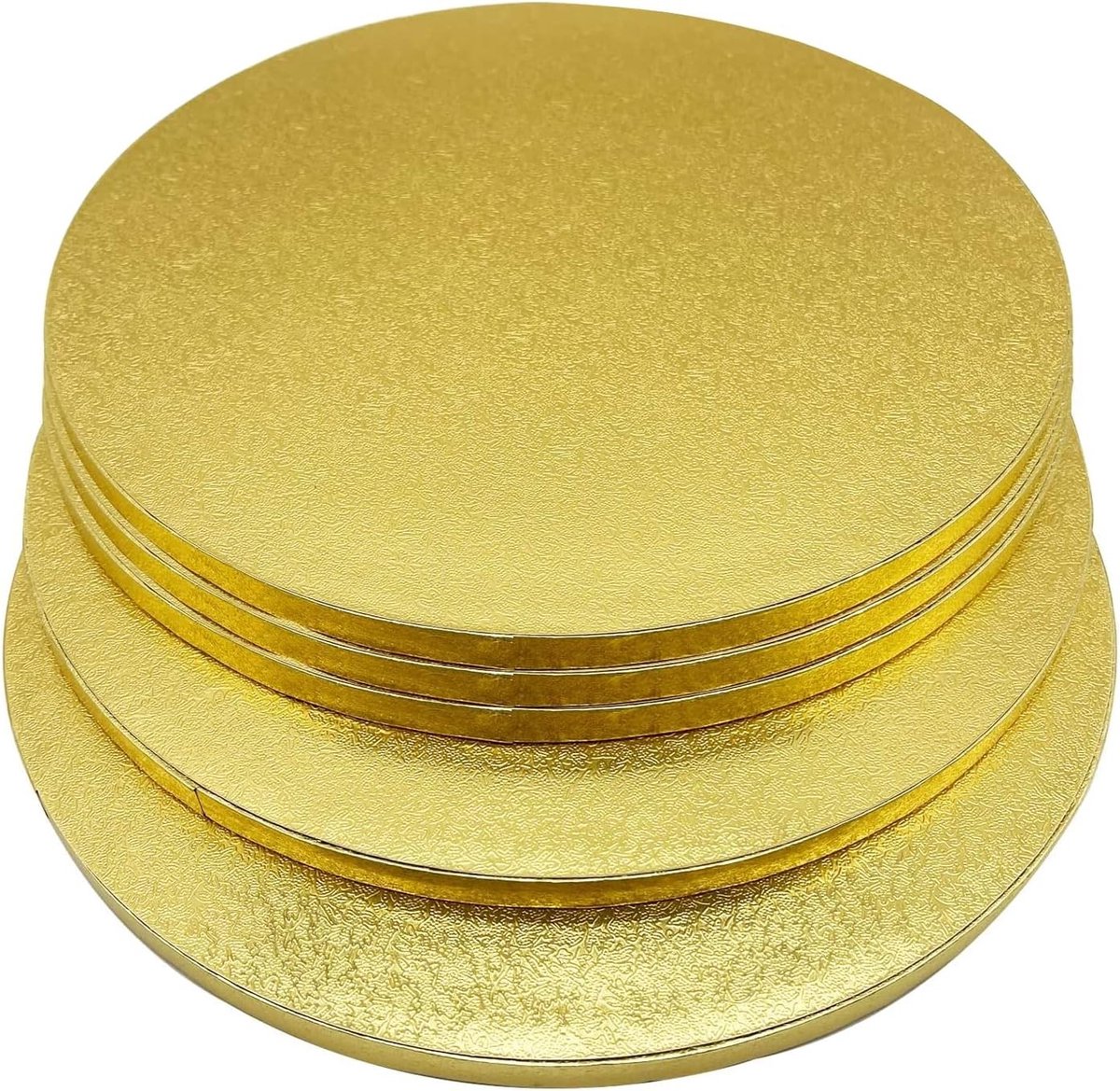 Taartbodems Rond - Cake Platen - Taart Decoratie - Waterproof & Stevig - 30 cm Set 2 - Goud