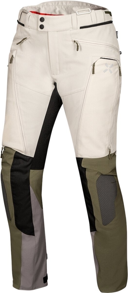 IXS Venture-Air 1.0 Dames Light Grijs Groen Textiele Motorbroek - Broek