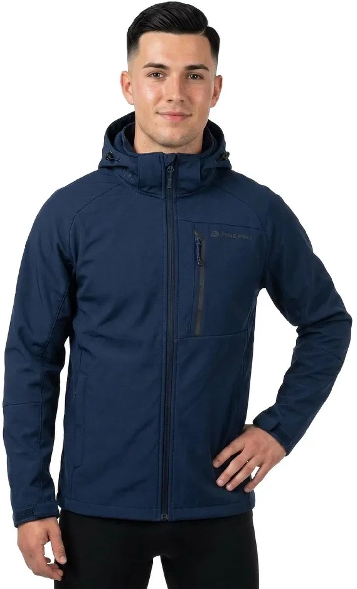 Alpine Pro Hoor Softshelljack Blauw XL Man