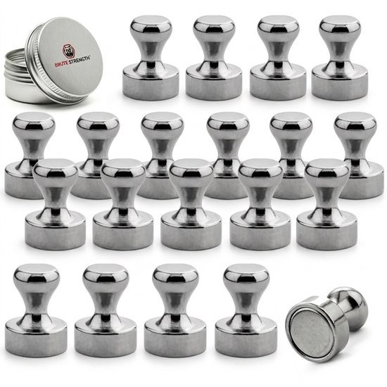 Brute Strength - Super sterke magnetische ophanghaakjes - Haakjes | Pionnen - 20 stuks - Neodymium magneet sterk