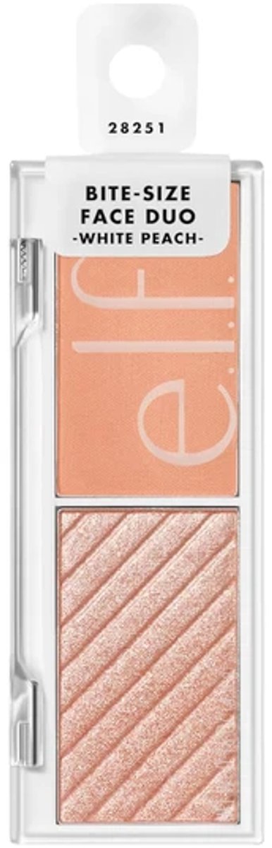 e.l.f. Bite Size Face Duo White Peach 4g – Highlighter & Blush Duo