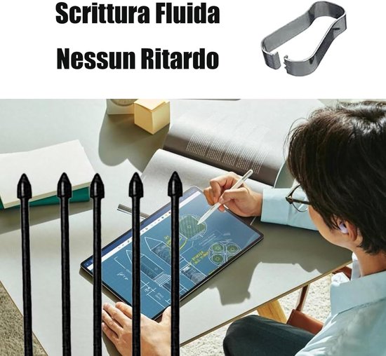 15 Stuks Reservepunten Geschikt voor Samsung S Pen - Stylus Tip Kit Geschikt voor Galaxy Tab S6/S7/S8/S9/FE & Ultra - Note 10/20 - S21/S22/S23 Ultra - Inclusief Pincet - Zwart van Merkloos — afbeelding 3