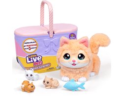 Little Live Pets - Mama Surprise Kittens - Mama Poes krijgt op magische wijze 3 baby's