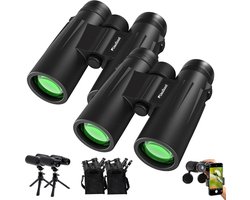Usogood Verrekijker voor Volwassenen & Kinderen – Spotting Scope Telescoop 12x50 – Met Standaard Statief/L-Beugel/Standaard Mobiele Telefoonklem – Vogel Spotten, Reizen, Jagen - 2Stuks