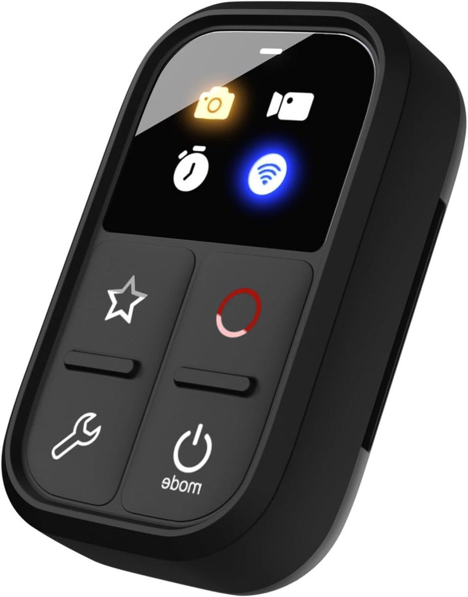 Draadloze Afstandsbediening voor GoPro Hero 13/12/11/10/9/8/Max met LED-kleurenscherm, 50m Bereik en Polsband voor Makkelijk Gebruik