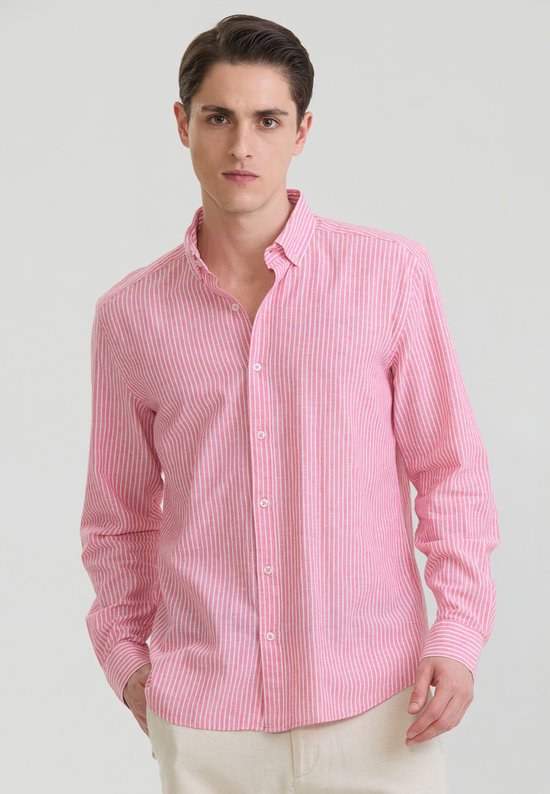 Felix Hardy Overhemd - Overhemden - Katoen Linnen Heren Roze - Xl