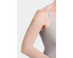 Juzo Soft 2002 Armsteunkous (CCL2) Zachte Compressiekous voor Oedeem - Cg: MAX – Siliconen Noppenband 3cm - maat III/M, kleur Amandel