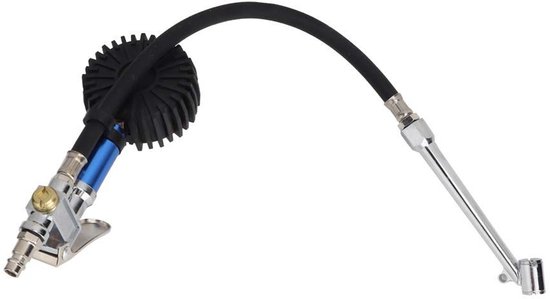 Hogedruk Bandenpomp met Drukmeter tot 12 Bar, Snelle Luchtverbinding en Zelfklemfunctie voor Auto en Fiets — afbeelding 5