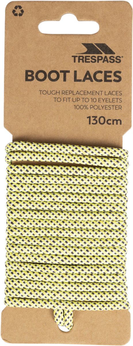 Trespass Laces 130 - Round Laces 130cm Yellow