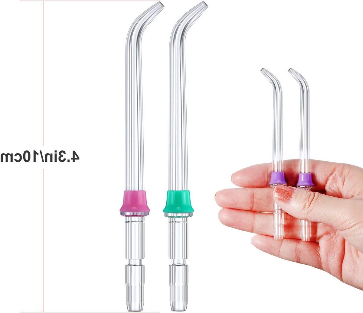 Vervangende Classic Jet Tips voor Tandheelkundige Waterstraal Nozzles - Accessoires voor Waterflossers en Mondirrigatoren (Set van 6) thumbnail 2