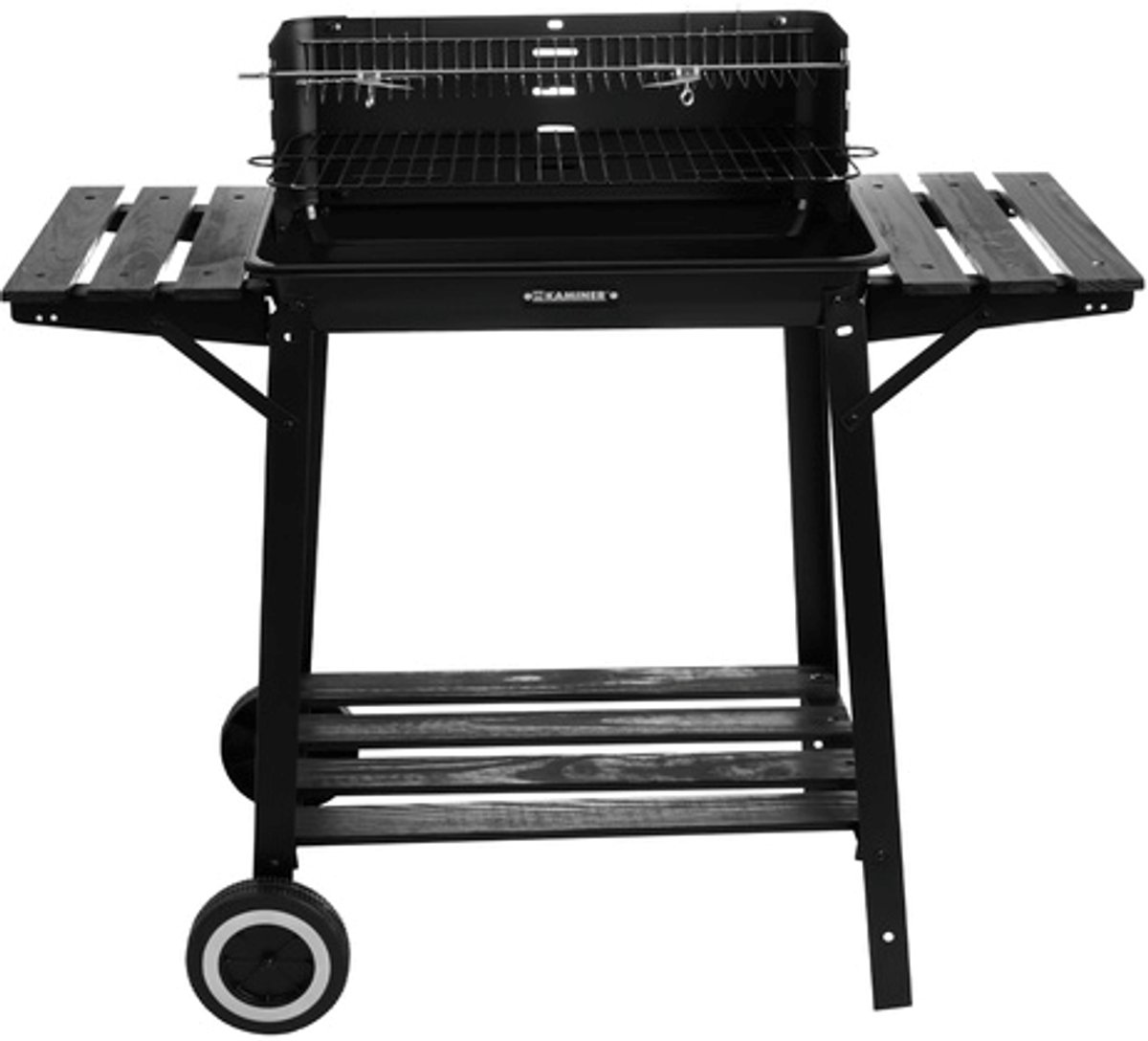 MAXY Houtskool BBQ Grill met Draaispit - Warmhoudrooster thumbnail 3