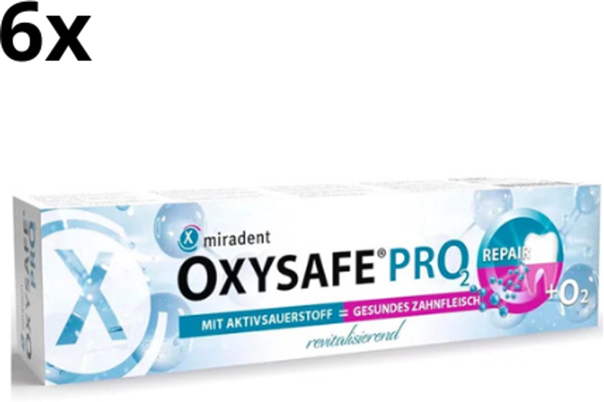 Miradent Tandpasta OXYSAFE Pro² - 6 x 75 ml
