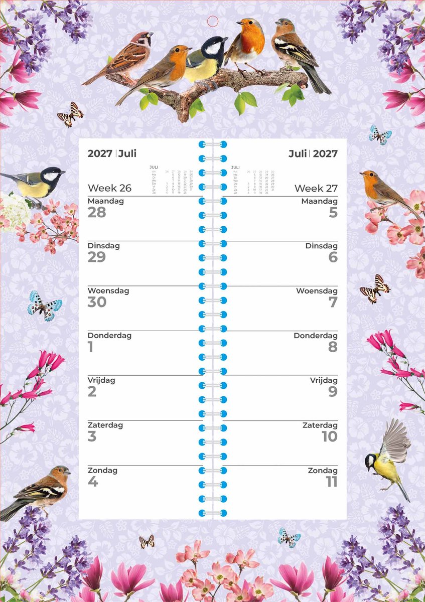 Birds Weekomleg Kalender 2027