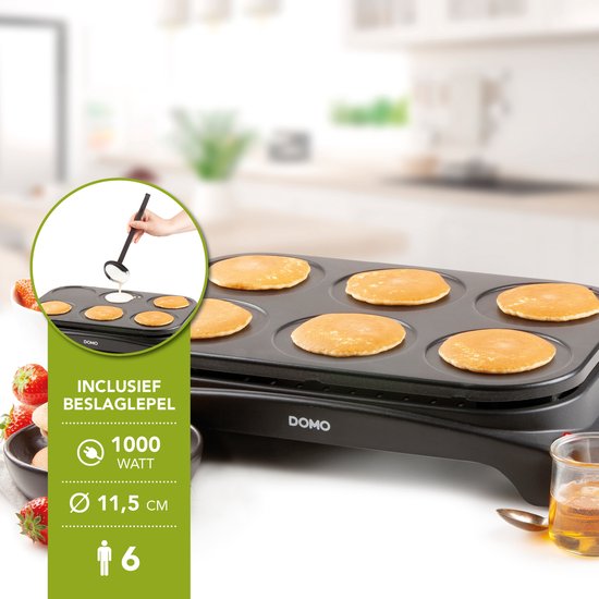 DOMO DO8709P Family Crêpes - Crepe maker - Pannenkoekenplaat - 6 Personen — afbeelding 2