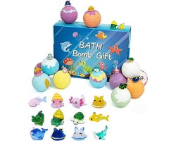 Bruisballen - 12 Stuks Badbommetjes voor Kinderen - Badballen - Land, Zee en Lucht Verrassing - Organische Natuurlijke Bad Ballen - Handgemaakte Spa Fizzies Bad Bomb Set - voor Verjaardagsgeschenk