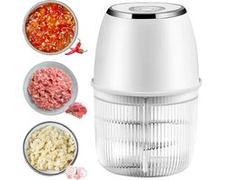 carmdering - Elektrische Groentehakselaar - Ui Hakker - Draagbare Food Processor - Snelle Motor - USB-C Oplaadbaar - RVS en BPA-vrij Materiaal - Compact Ontwerp - Moeiteloos Snijden Onderwegs - 1 Stuk