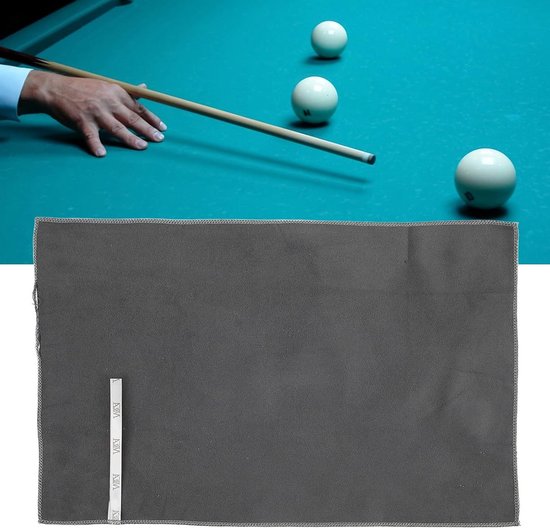 Pooldoek en Onderhoudsset voor Snooker - Schachtreiniger, Washanddoek en Accessoires voor Biljartclubs en Zalen in Donkergrijs — afbeelding 4