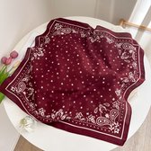 Zijden sjaal-stijl zijden sjaal voor dames - Kleurblokkenprint - Fris en delicaat - Decoratieve shawl over shirts-SJ0226 Benut je gevoel voor mode optimaal!