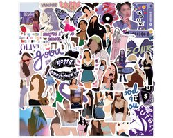 110pcs Stickers voor Olivia - Pop Singer Decal - Waterdichte Stickers voor Muziek - Scrapbook Stickers voor Olivia-Fans Gift - Vinyl Stickers voor Waterflessen, Gitaren, Laptops, Boeken, Skateboards