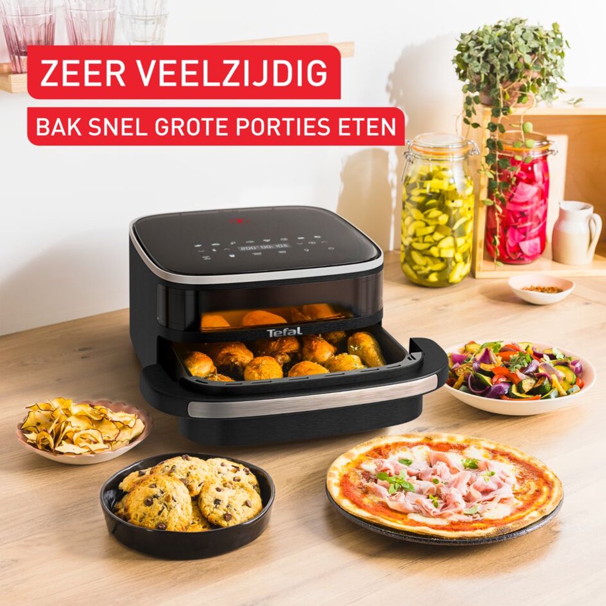 Tefal Easy Fry XL Surface FW4018 - Airfryer - 4L - Voor Pizza - XL Formaat - Voor 4 Personen — afbeelding 3