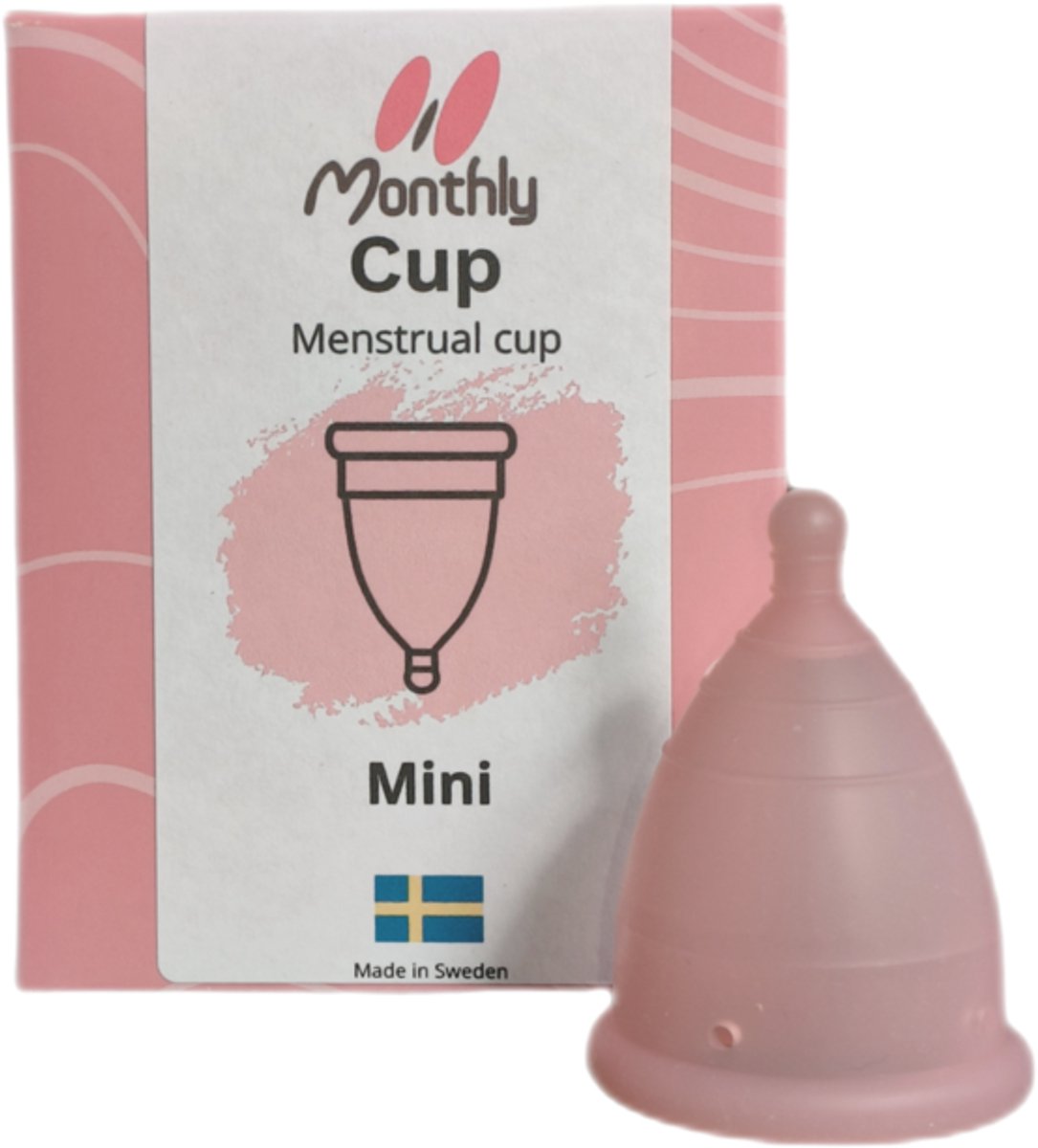 MonthlyCup menstruatiecup van medische siliconen - mini - S - roze