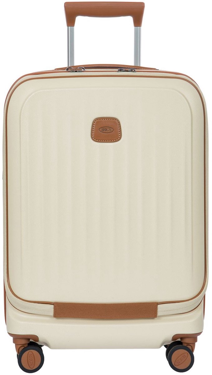 BRIC'S trolley met laptopvak Taormina Trolley 55 cm Exp. With Pocket Cream beige