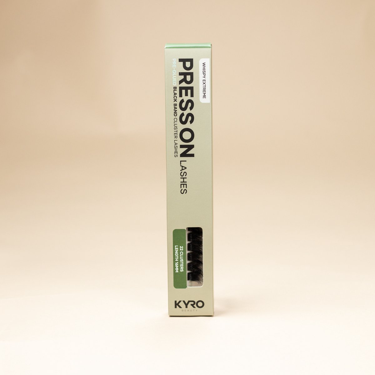 KYRO Beauty - DIY Pre-Glued Eyelash Extensions - Do-It-Yourself Wimperextensies - Cluster Wimperextensions - Blijft 5/7 Dagen Zitten - Aanbrengen in 3 Minuten - Makkelijk te Verwijderen - 22 Clusters - Herbruikbaar - Whispy Extreme Single Length 14mm