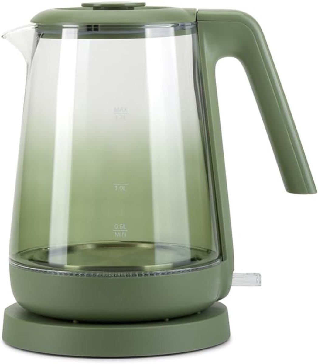 Zyrex® Waterkoker glas - Waterkoker - Groen - 24cm x 17cm x 21cm