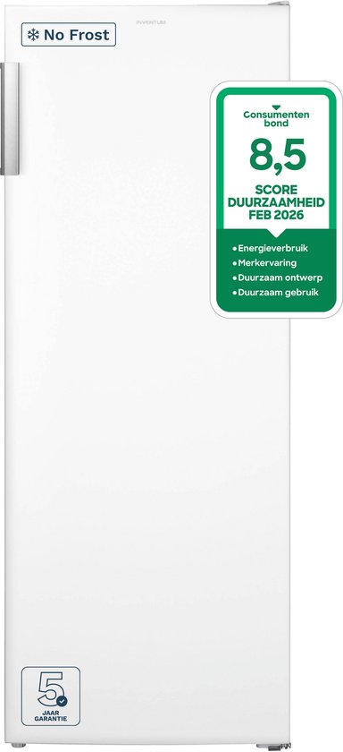 Inventum VR1430W - Vrijstaande Diepvriezer - Kastmodel - No Frost - 161 liter - 5 lades/vakken - Wit
