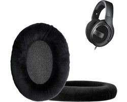 kwmobile 2x fluwelen oorkussens geschikt voor Sennheiser HD 559 / 569 / 599 koptelefoons - Kussens voor over-ear-koptelefoon in zwart