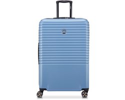 DELSEY Caumartin Plus – Grote reiskoffer 76 cm – Uitbreidbaar – TSA-slot – Zinc Blue