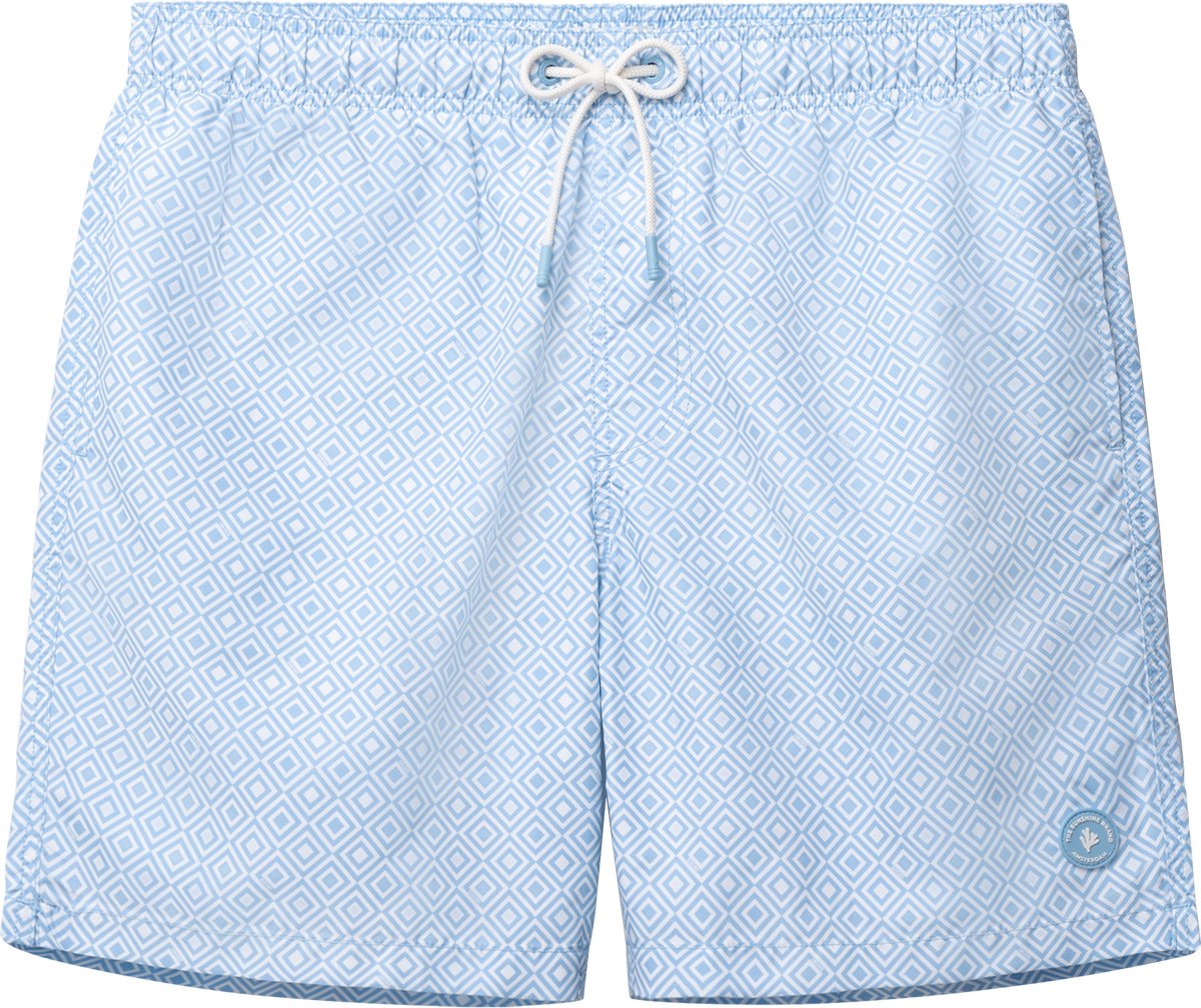 Shiwi Heren Zwemshort MIKE 7" Print Lichtblauw - Maat 3XL