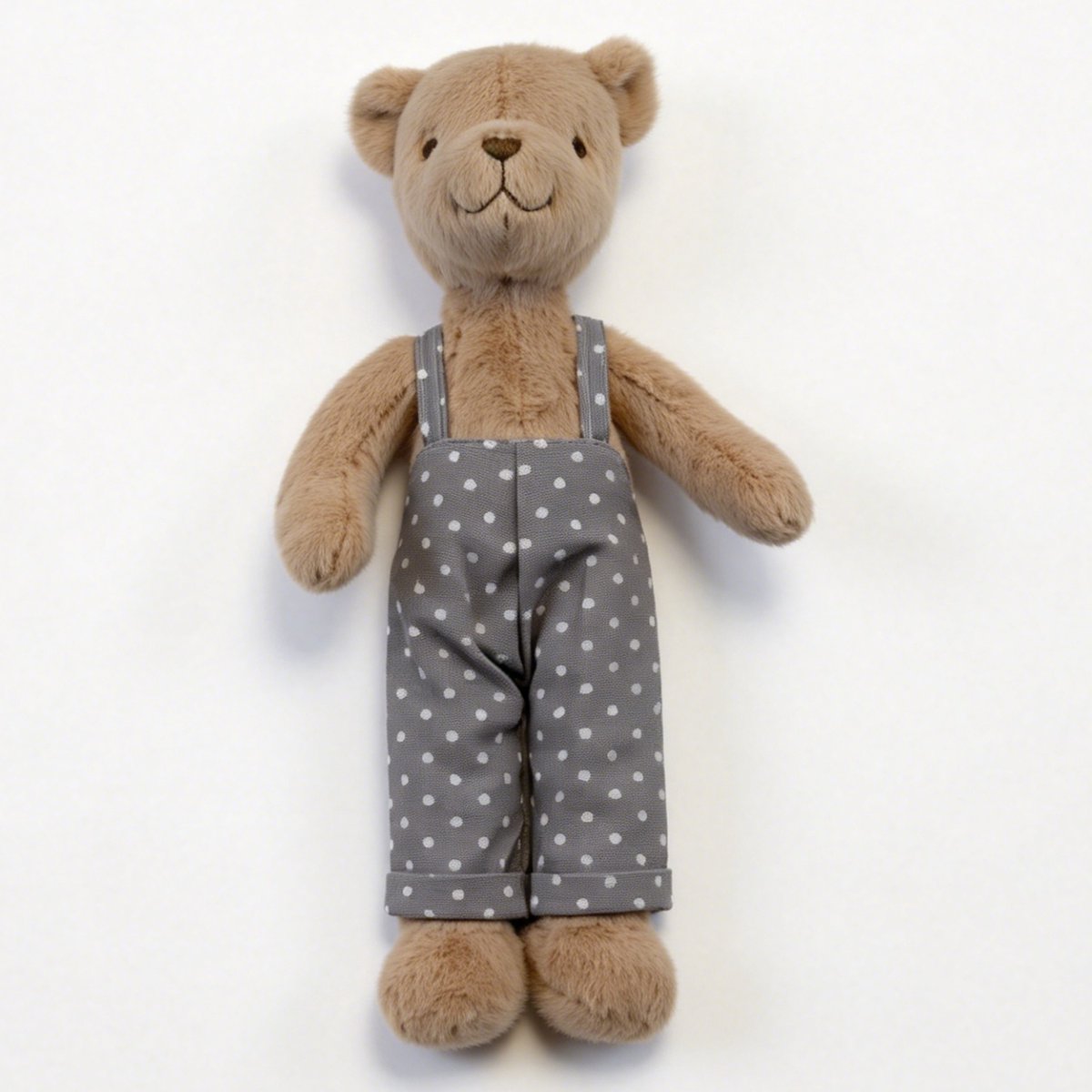 Bloemetje & Bear｜Bobo Knuffel Beer 34 cm –met tuinbroek – Zacht Pluche Knuffel– Cadeau voor Kinderen & Volwassenen – Zacht Speelgoed