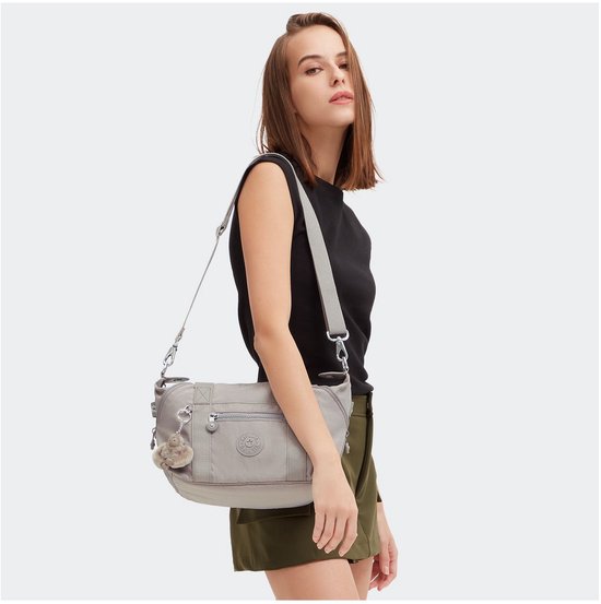 kipling Sac à main Sac à épaule bandoulière Basic Eyes Wide Open Art Mini Handbag Grey Gris
