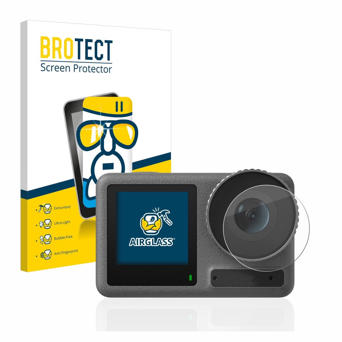 Screenprotector voor DJI Osmo Action 3 (Lens) Beschermglas transparant