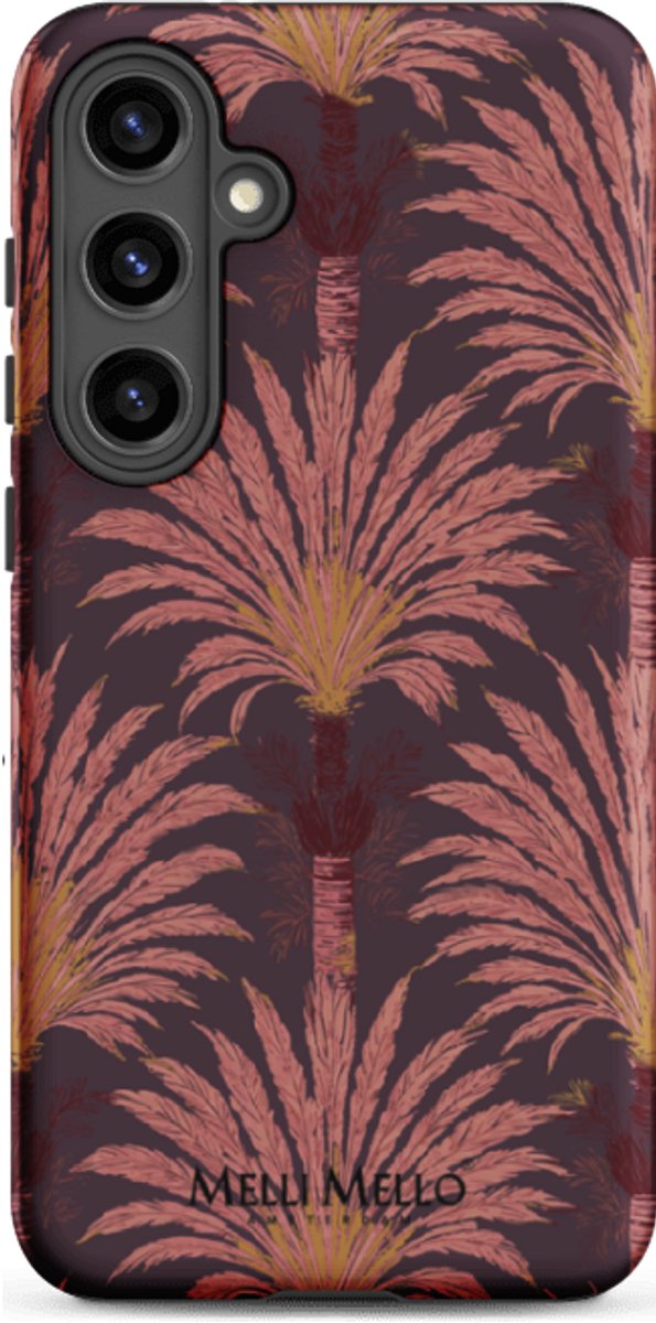 Melli Mello Telefoonhoesje Crimson Palm (Tough Case) - Samsung Galaxy S24 Plus