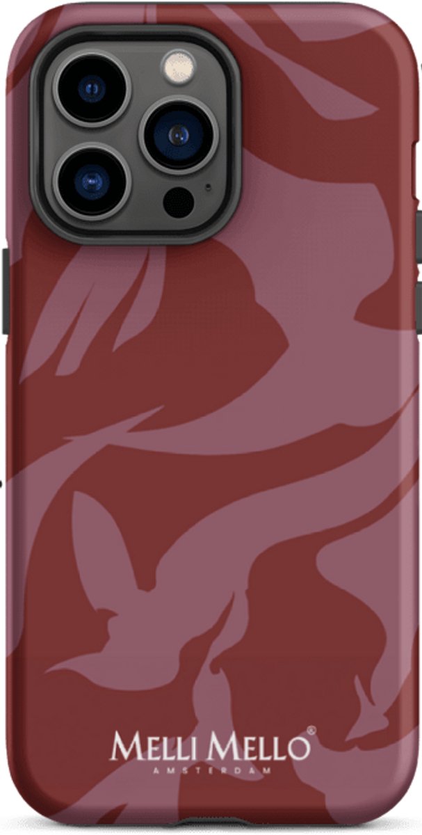 Melli Mello Telefoonhoesje Crimson Wave (Tough Case) - Apple iPhone 14 Pro Max