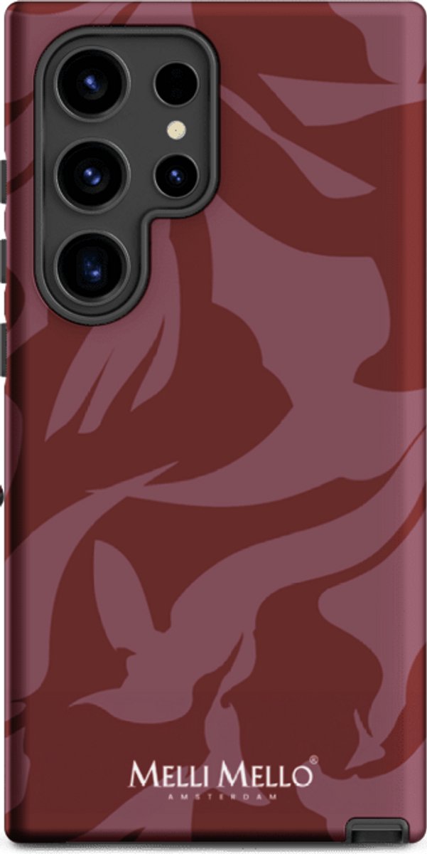 Melli Mello Telefoonhoesje Crimson Wave (Tough Case) - Samsung Galaxy S24 Ultra