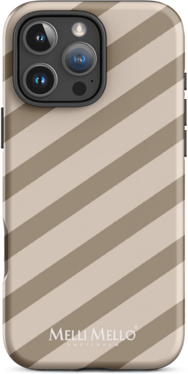 Melli Mello Telefoonhoesje Sand Stripe (Tough Case) - Apple iPhone 16 Pro Max