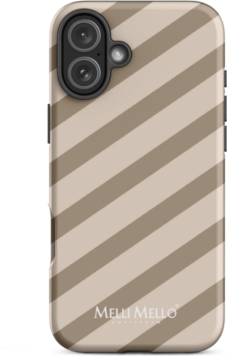 Melli Mello Telefoonhoesje Sand Stripe (Tough Case) - Apple iPhone 16 Plus