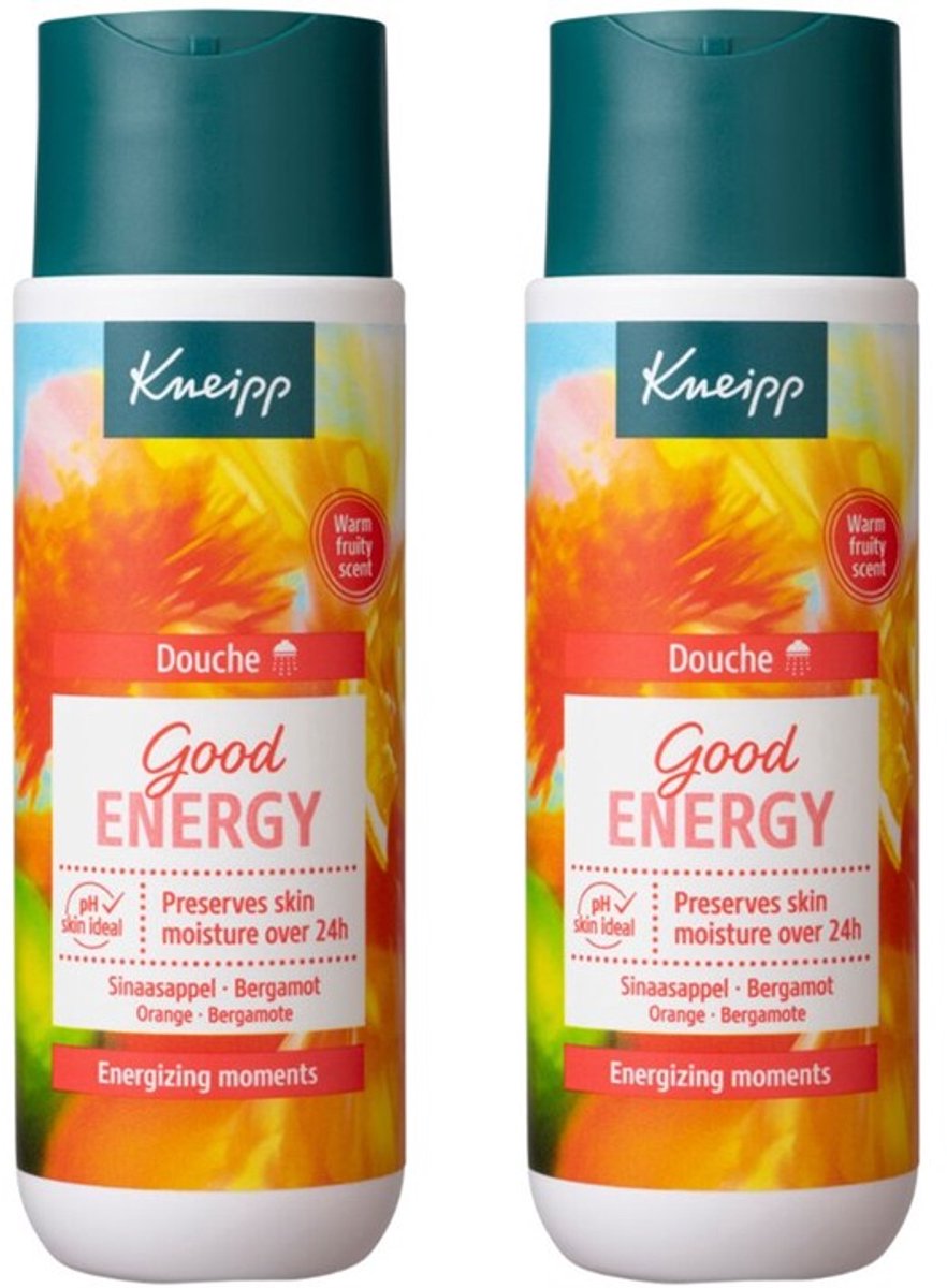 Kneipp Douchegel - Good Energy - 2 x 200 ml - Voordeelverpakking
