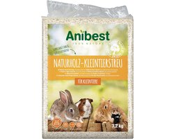 Anibest Houtsnippers 3,2 kg – Bodembedekking voor Knaagdieren & Kleine Dieren – Stofarm en Absorberend