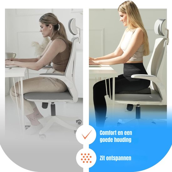 Aurixi® Zitverhoger Auto - Stoelverhoger voor Auto - Kinderzitje Auto - Donkergrijs- ‎34cm x 37cm x 8cm van Merkloos — afbeelding 2