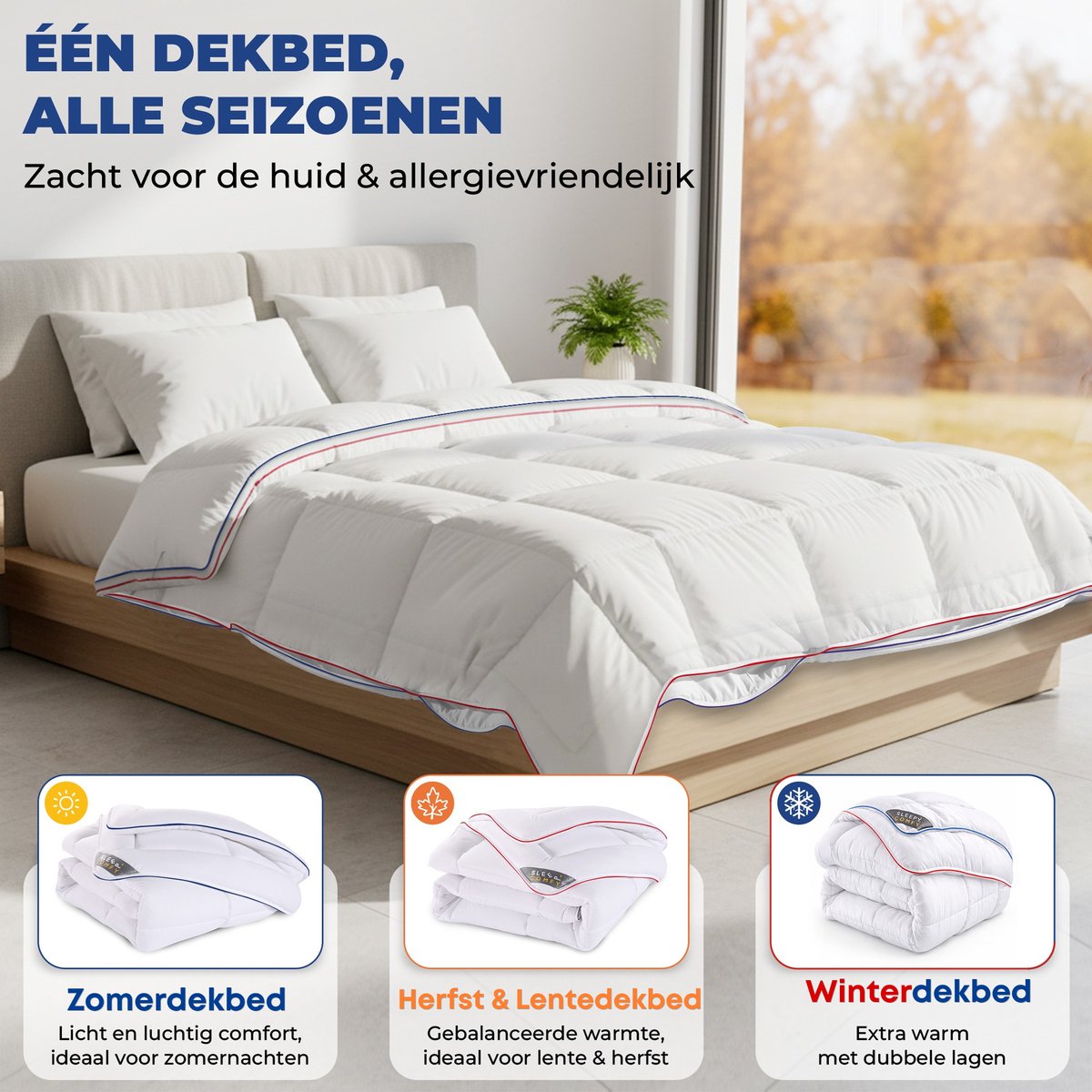 Sleep Comfy Thermo Balance 4-seizoenen dekbed 200x200 thumbnail 6