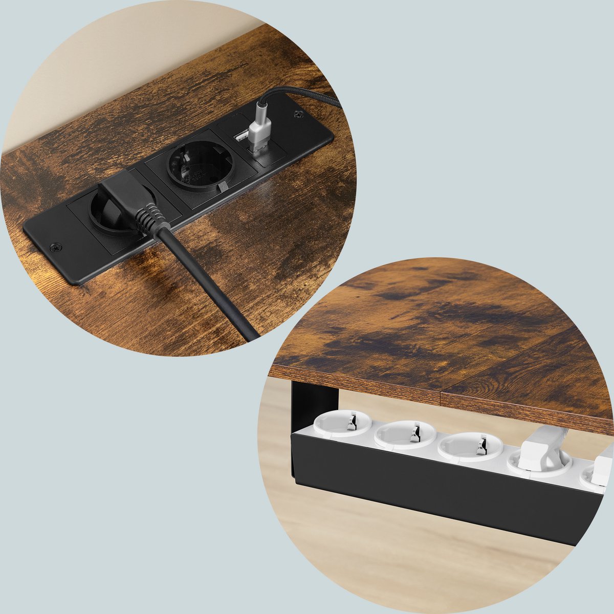 VASAGLE VASAGLE L-vormig Zit-Sta Bureau - afbeelding 5