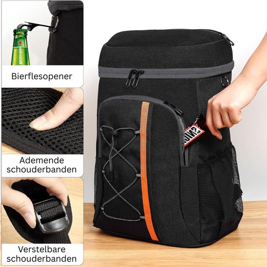 HEZIVO® Koelrugtas - Koelrugzak - Koeltas - Picknicktas - Lunch Tas geïsoleerd - 28 Liter van Hezivo — afbeelding 5