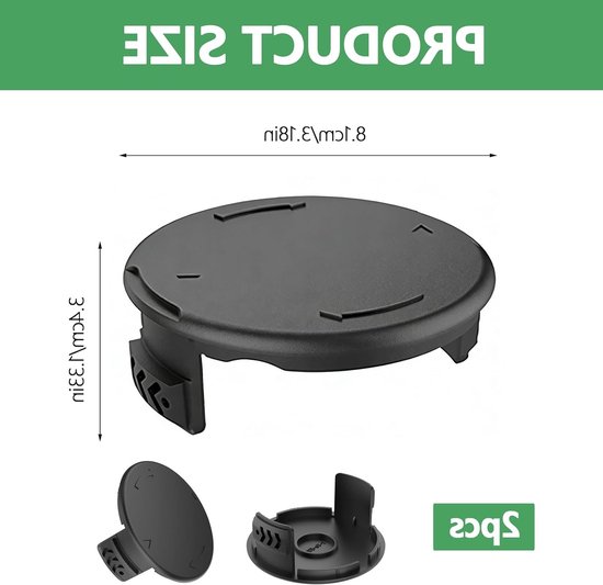 2-Pack Grastrimmer Spoelafdekking voor Vervanging, Geschikt voor Diverse Trimmers, Duurzaam en Betrouwbaar Accessoire voor Tuinonderhoud — afbeelding 3