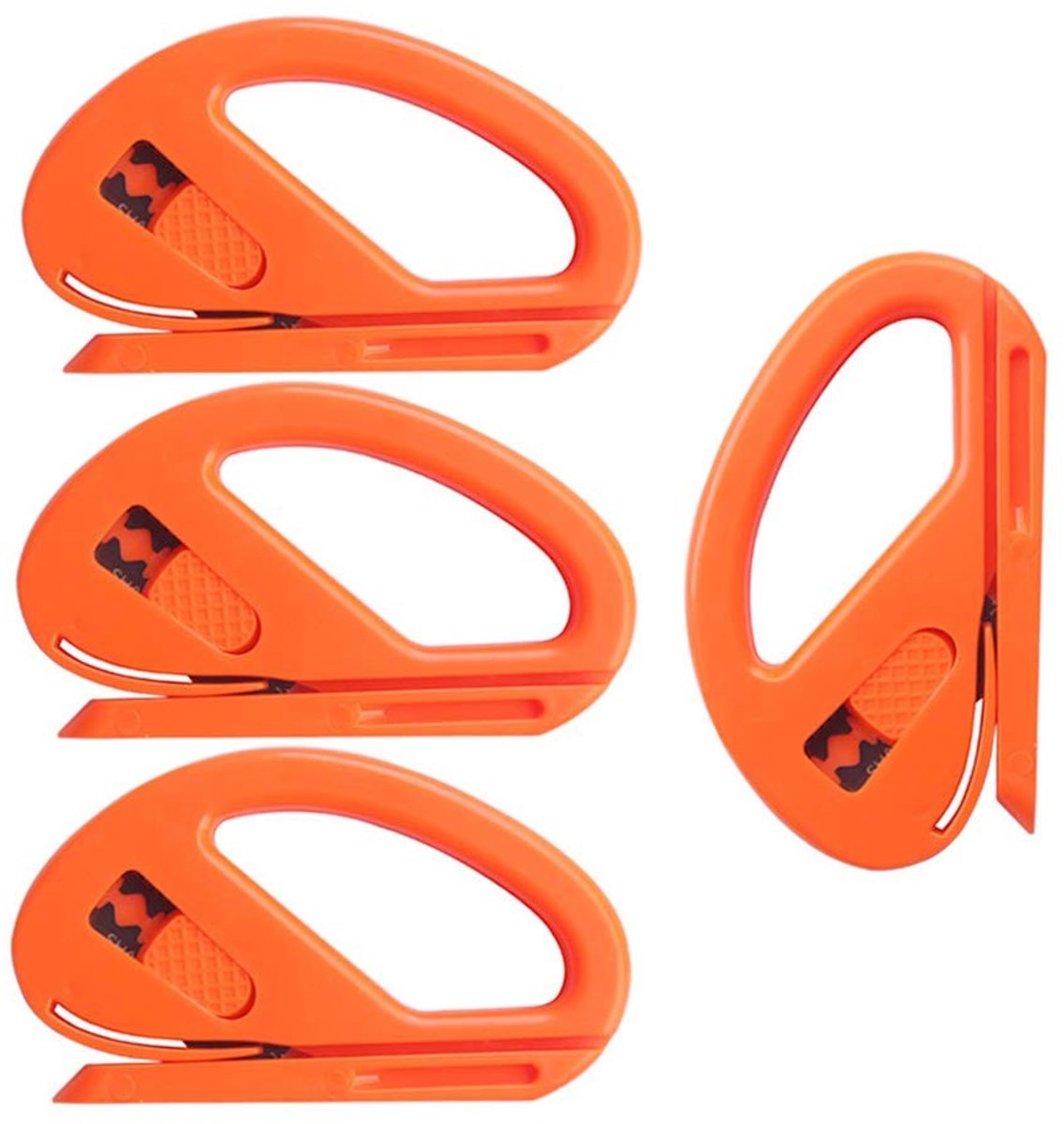 SPHProducts - Snitty Safety Cutter - Vinyl Snijgereedschap - Ideaal voor Signmakers - Oranje - Vinyl Cutter - Perfect voor Auto Wrappen - 4 Stuks