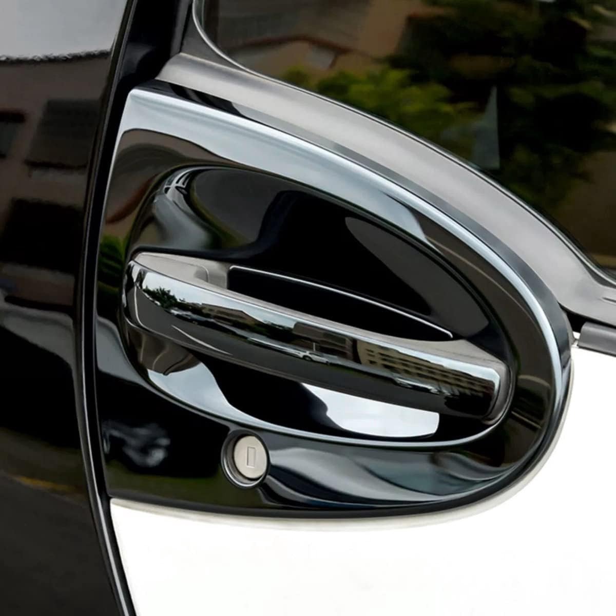 Stainless Steel Auto Deurbeslag voor Smart Fortwo 2009-2014 - Glanzend Zwart, Accessoires voor Buitenzijde, Duurzaam en Stijlvol