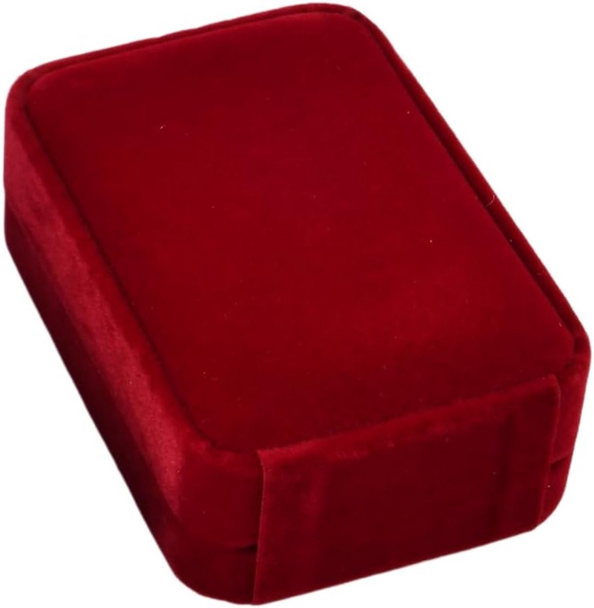 Kleine Velours Sieraden Doos 7 x 10 x 4 cm in Bordeaux voor Kettingen en Armbanden, Perfecte Cadeauverpakking voor Verjaardagen en Feestdagen